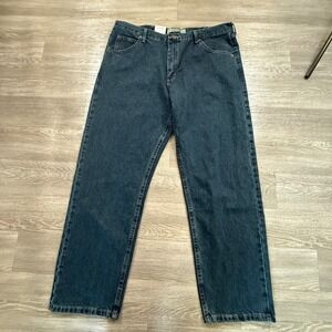 Wrangler Authentics Mens Relaxed Fit Jeans Dark Wash 38x30 102MZ20SM